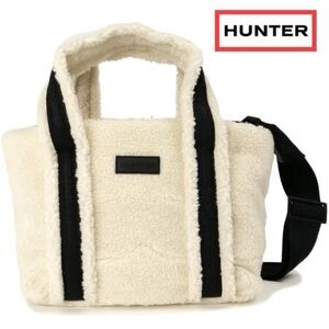 Hunter Cream Sherpa Tote Bag